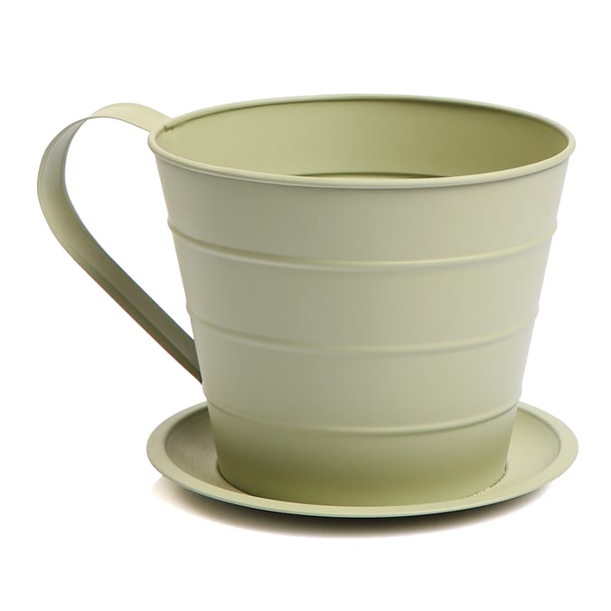 The Outdoor Living Collection Cup & Saucer Planter