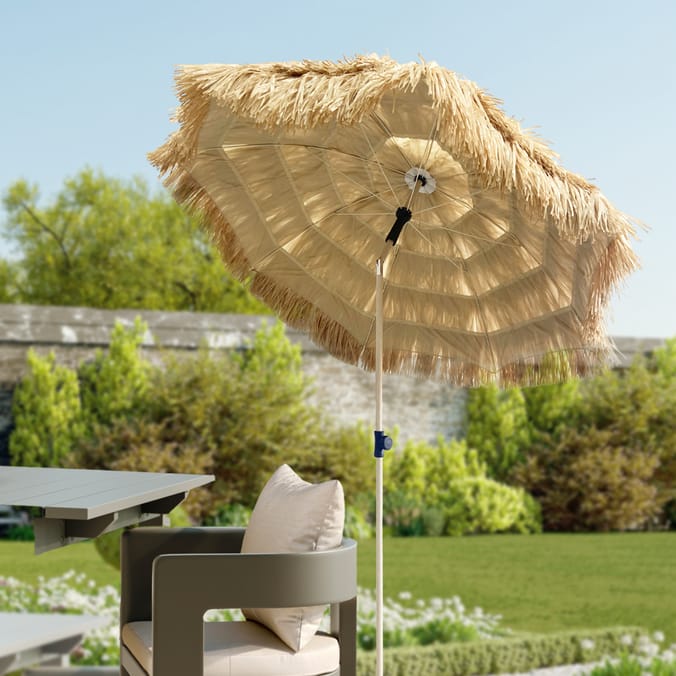 The Outdoor Living Collection Tiki Straw Parasol 1.8m