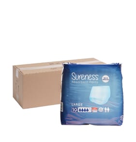 Sureness Absorbent Pants 10s Large x4