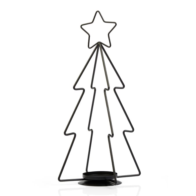 Winter Luxe Tree Candle Holder