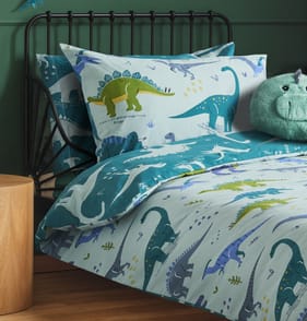 The Kids Edit Dinosaur Single Duvet Cover Set