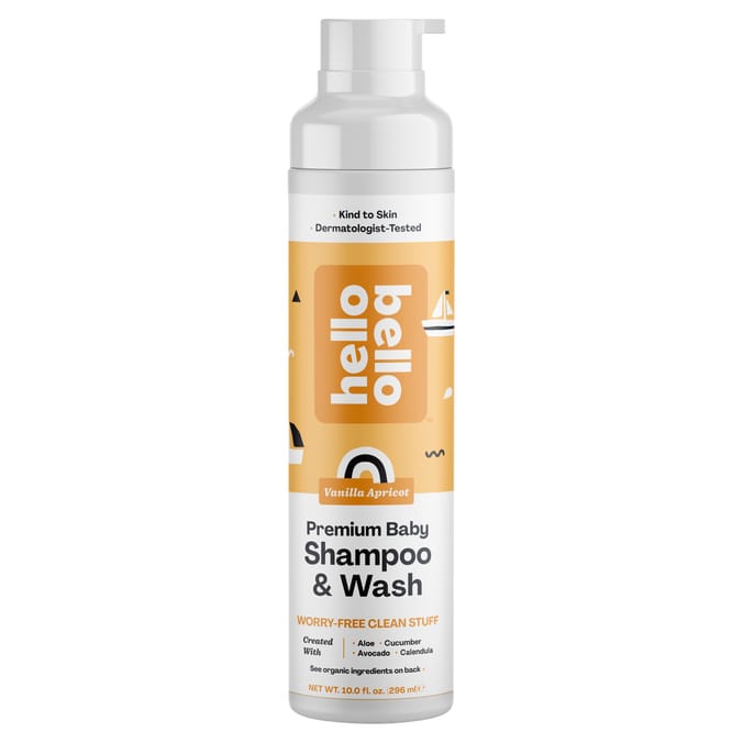 Hello Bello Vanilla Apricot Premium Baby Shampoo & Wash 296ml