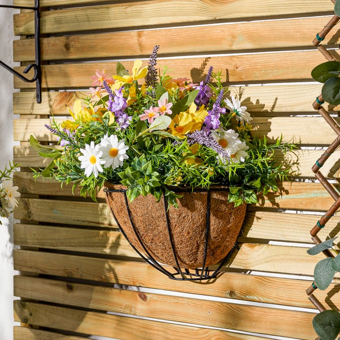 Jardin Artificial Chrysanthemum Wall Basket