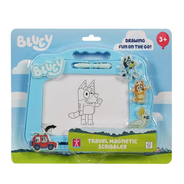 Bluey Travel Magnetic Scribbler Pad | Home Bargains