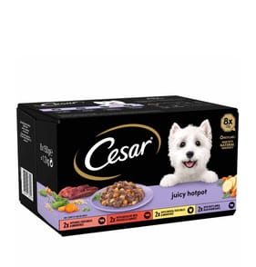 Cesar Wet Dog Food Juicy Hotpot Mixed Selection 8 x 150g