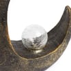 Firefly Glass Stone Solar Light - Half Moon Shape