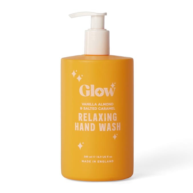 Glow Relaxing Hand Wash 500ml - Vanilla Almond & Salted Caramel 