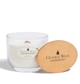 Small Crackle Wick Orchid & Sandalwood Candle 