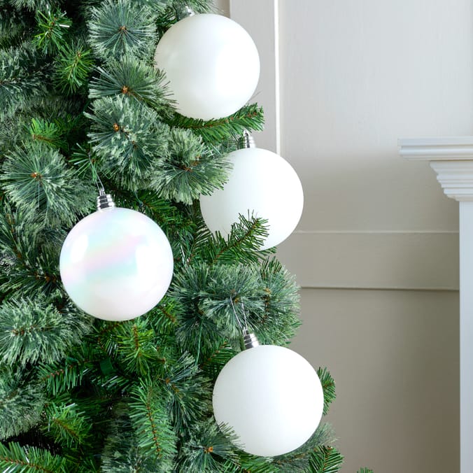 Festive Feeling 15cm Christmas Bauble 4 Pack
