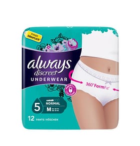 Always Discreet Underwear Incontinence Pants Medium 12s - Normal