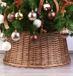 Festive Feeling Christmas Willow Tree Skirt - Natural
