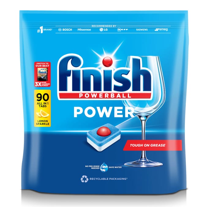 Finish Power All In One Lemon Dishwasher Tablets 90 Tablets