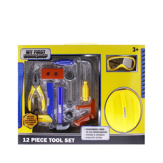 My First Workshop 12 Piece Tool Set | Home Bargains