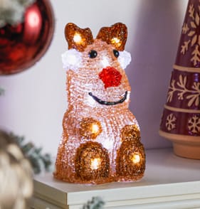 Prestige Battery Operated Light Up Character 16cm - Reindeer