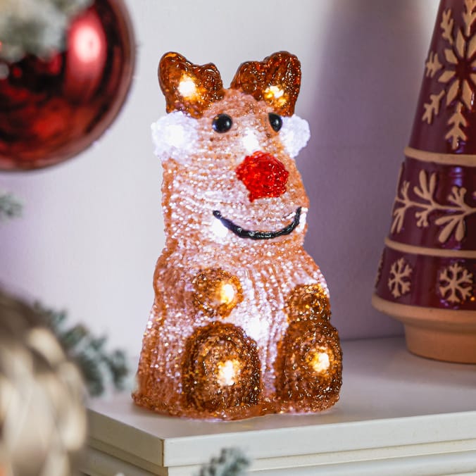 Prestige Battery Operated Light Up Character 16cm - Reindeer