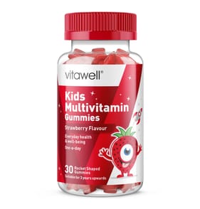 Vitawell Kids Multivitamin Chewable Gummies 30s - Strawberry Flavour