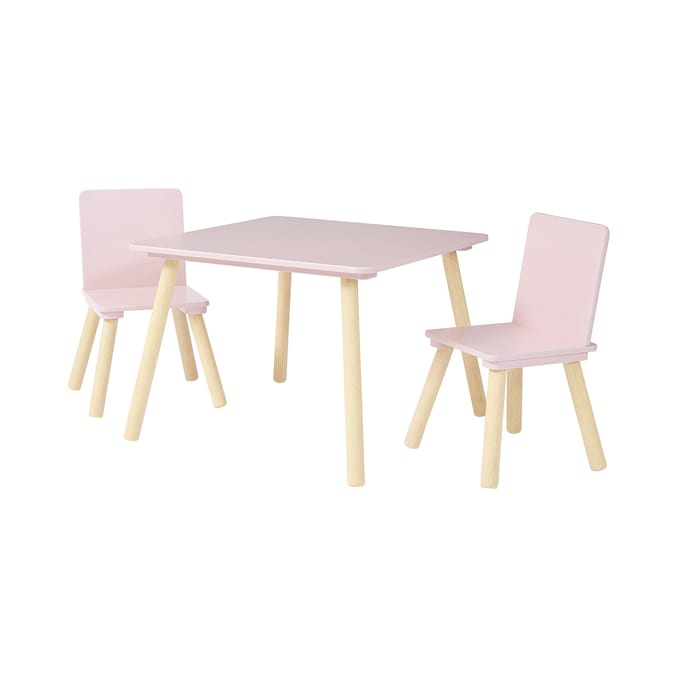 Liberty House Toys Toddler Bed and Table and Two Chairs Set - Pink