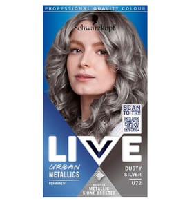 Schwarzkopf LIVE Urban Metallics Hair Dye - Dusty Silver U72