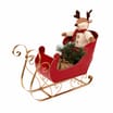 Sleigh Bells Sleigh With Reindeer Decoration