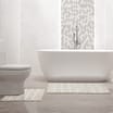 Tufted 2 Piece Checkered Bath & Pedestal Mats