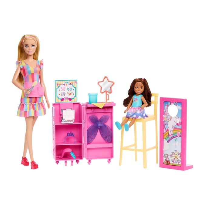 Barbie Day At The Fair Face Paint & Photo Playset JFL61