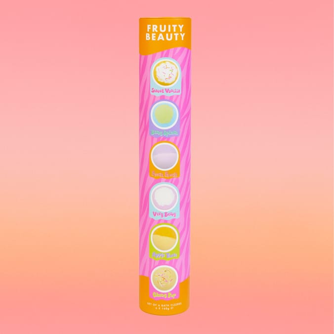 Fruity Beauty Set Of 6 Bath Fizzers
