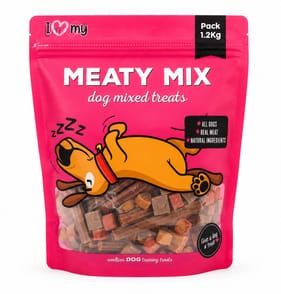 I Love My Pet Dog Mixed Treats 1.2Kg - Meaty Mix