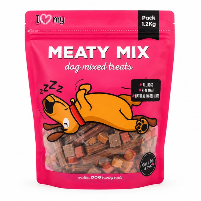 I Love My Pet Dog Mixed Treats 1.2Kg - Meaty Mix