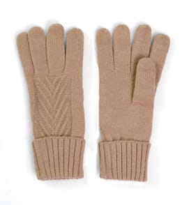 A La Mode Cable Knit Gloves - Neutral