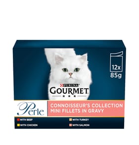Gourmet Perle Connoisseur's Collection in Gravy Wet Cat Food 12 x 85g