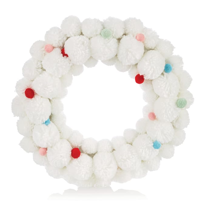 Joyful PomPom Wreath