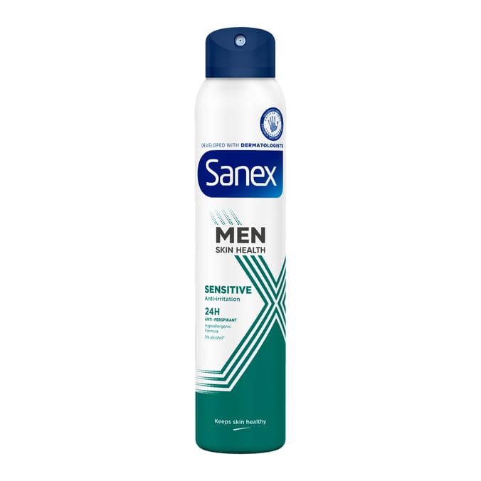 Sanex Men Antiperspirant Spray Deodorant 200ml - Sensitive