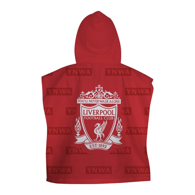 Liverpool FC Boots Towel Poncho - 10-14 Years