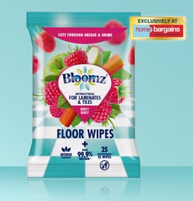 Bloomz Antibacterial XL Floor Wipes 25s - Berry Burst