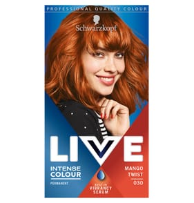 Schwarzkopf Live Intense Colour Copper Hair Dye Permanent - Mango Twist 030 Permanent