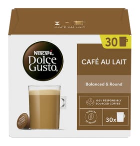 Nescafe Dolce Gusto Coffee Pods 10g x30 -  Café Au Lait