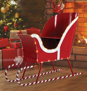 Festive Feeling Decorative Large LED Sleigh 