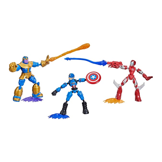 Marvel Avengers Bend & Flex Captain America & Iron Man vs Thanos