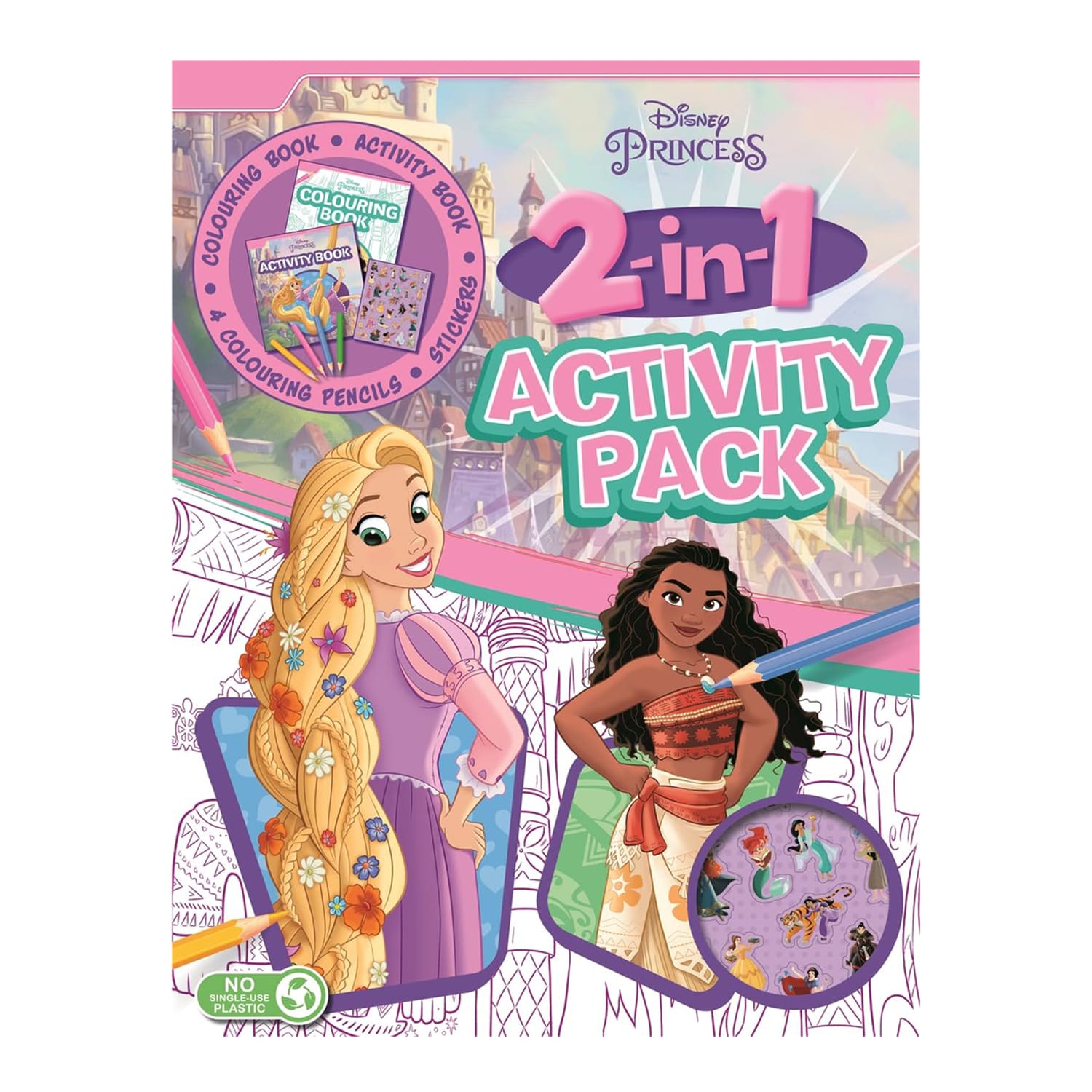 Disney Princess: 2-in-1 Activity Pack | Home Bargains
