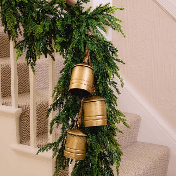 Winter Luxe 3 Pieces Large Metal Bells
