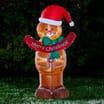 Prestige Mains Operated Light Up Self Inflatable 4ft - Gingerbread Man