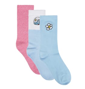 The Smurfs Boot Crew Socks 3 Pack - Size 4-10