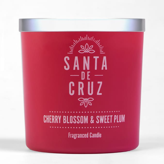 Santa De Cruz Scented Candle Jar 350g - Cherry Blossom & Sweet Plum 