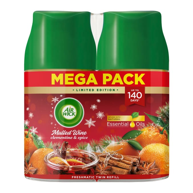 Air Wick Freshmatic Autospray Twin Refill 2x250ml -  Mulled Wine 