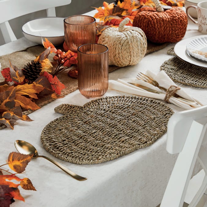 The Lifestyle Edit Harvest Pumpkin Placemat