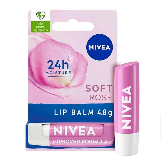 Nivea Lip Balm 4.8g - Soft Rose