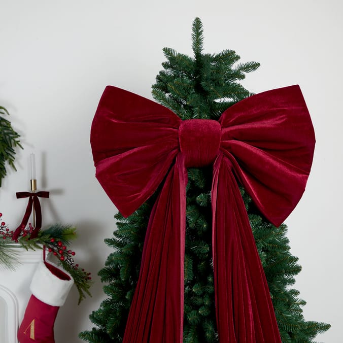 Winter Charm Giant Hanging Velvet Bow