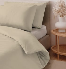 Home Collections Cotton Rich Stone Duvet Set Cover