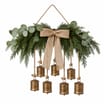 Festive Feeling Alpine Woods Hanging Cow Bell Plaque