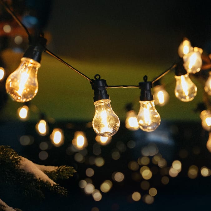Prestige Mains Operated 20 LED Festoon String Lights - Warm White